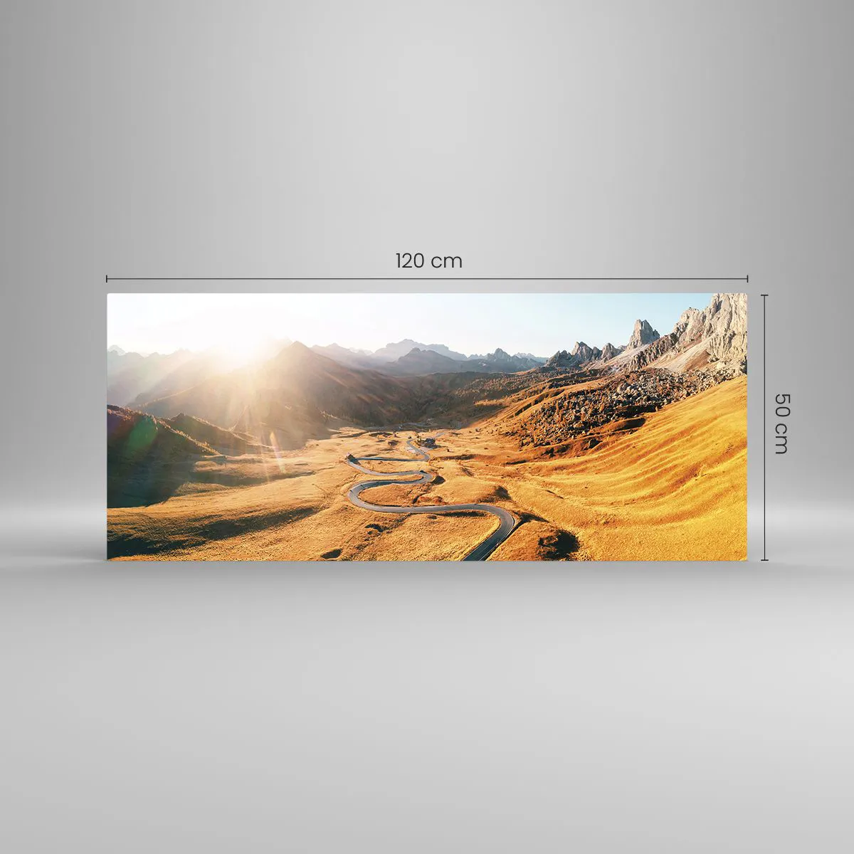 Üveg kép - Egy arany völgyben - 120x50 cm