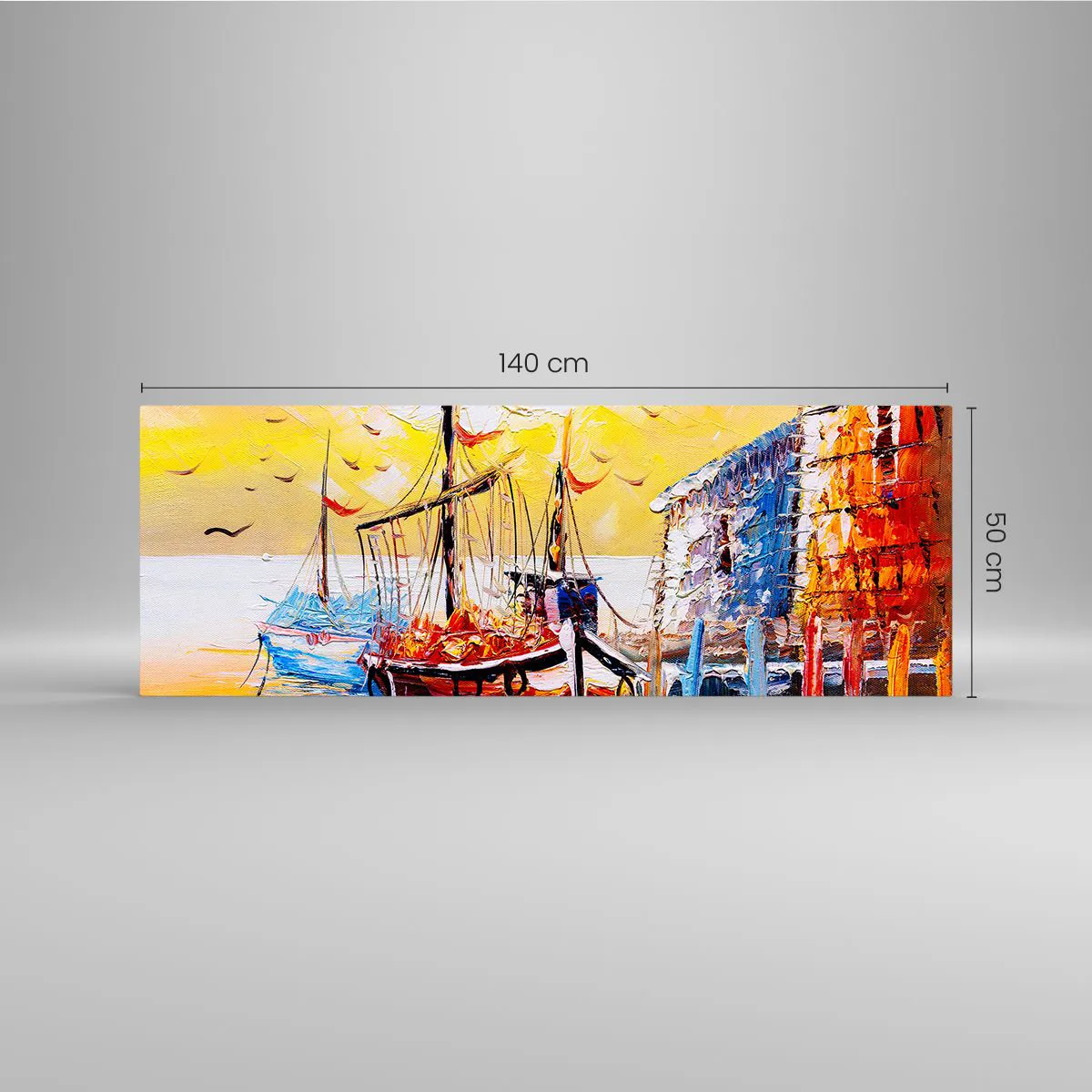 Quadro em vidro - Feliz retorno - 140x50 cm