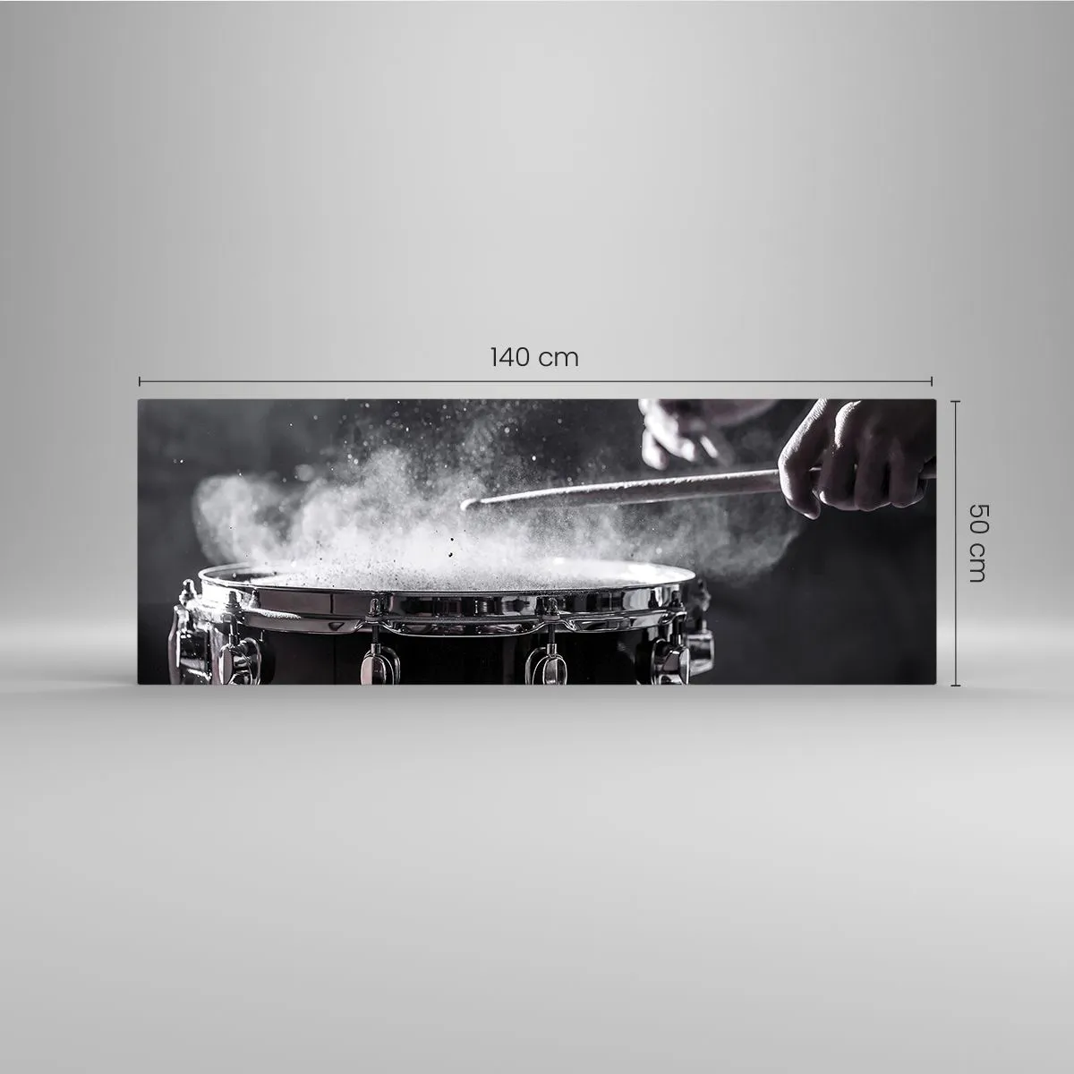 Obraz na skle - Pulz hudby - 140x50 cm