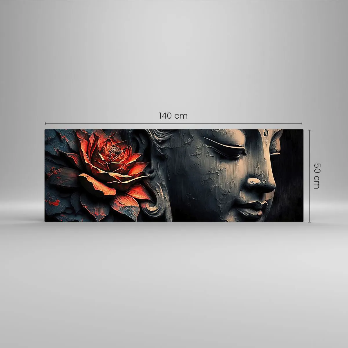 Schilderen op glas - In harmonie met de wereld - 140x50 cm