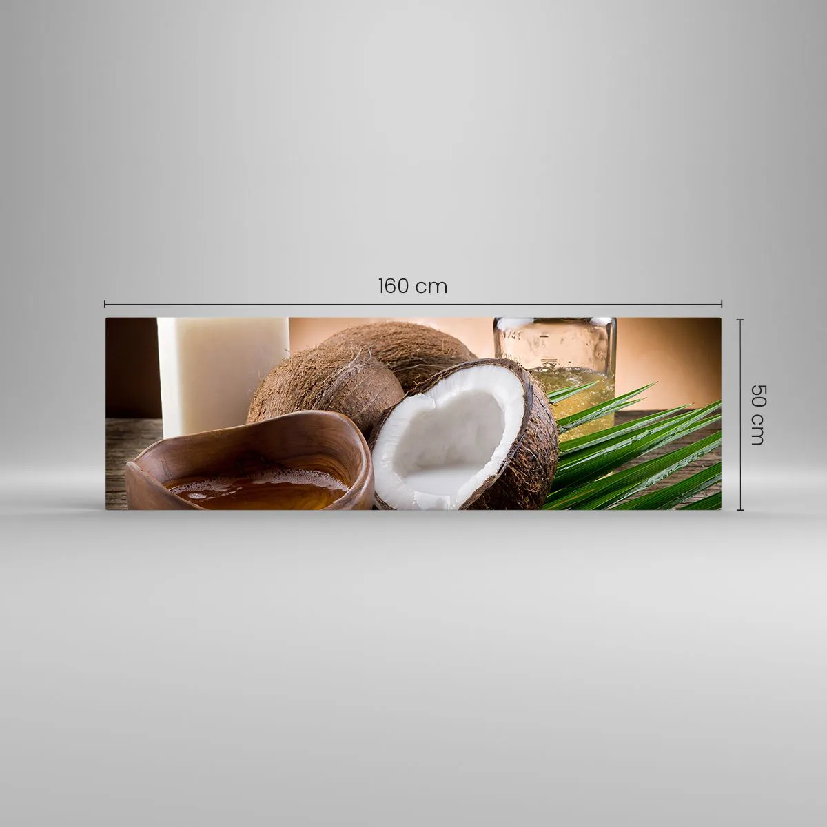 Üveg kép - Egészség a trópusi szigetekről - 160x50 cm