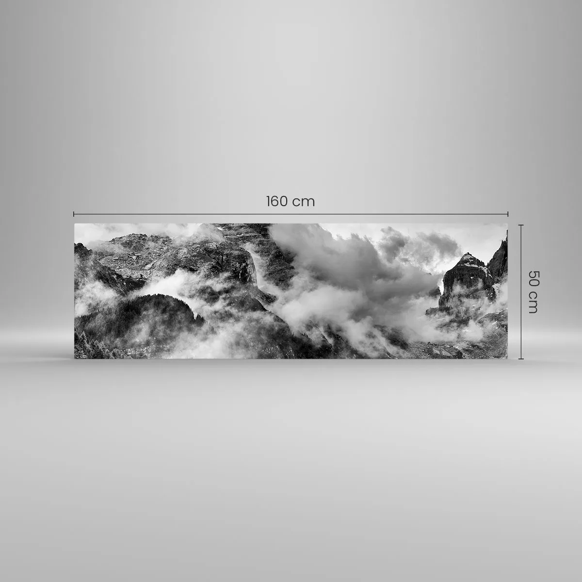 Schilderen op glas - Mooi en wreed - 160x50 cm