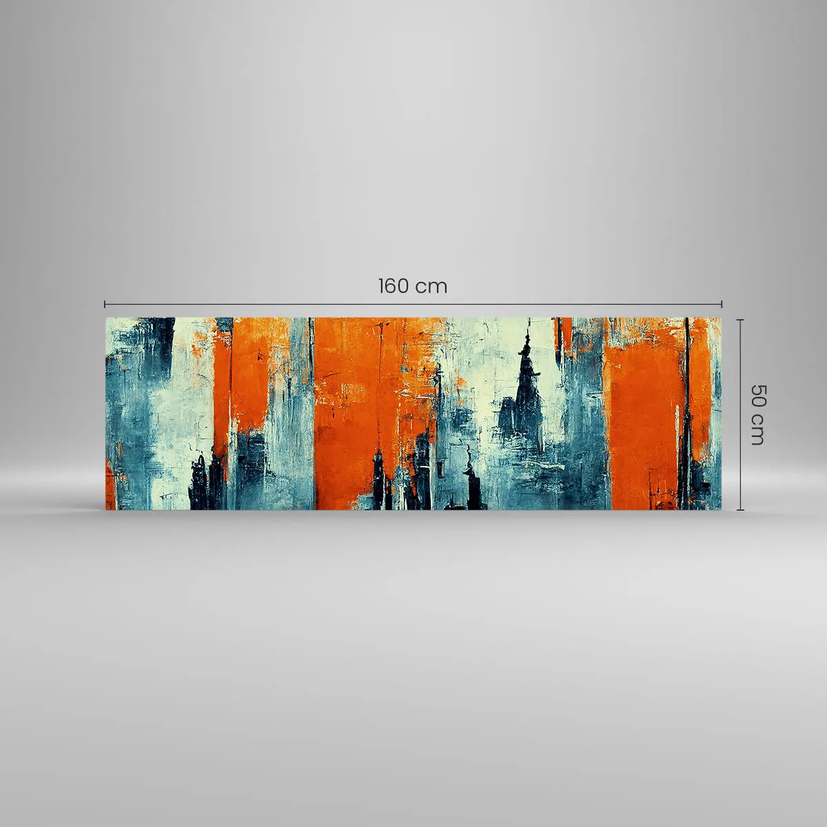 Tablou pe sticlă - Peisaj modern - 160x50 cm