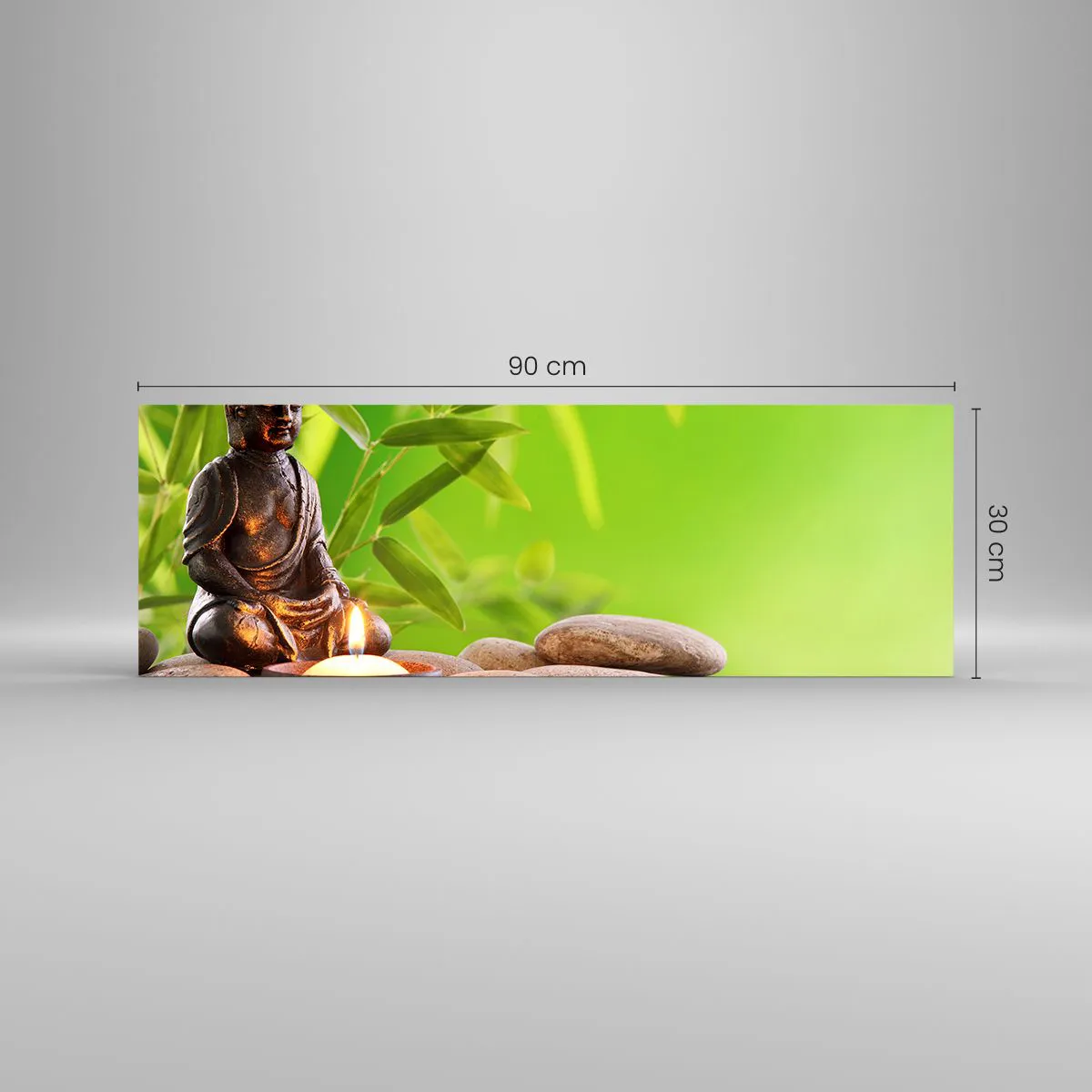 Quadro su vetro - La vita è bella - 90x30 cm