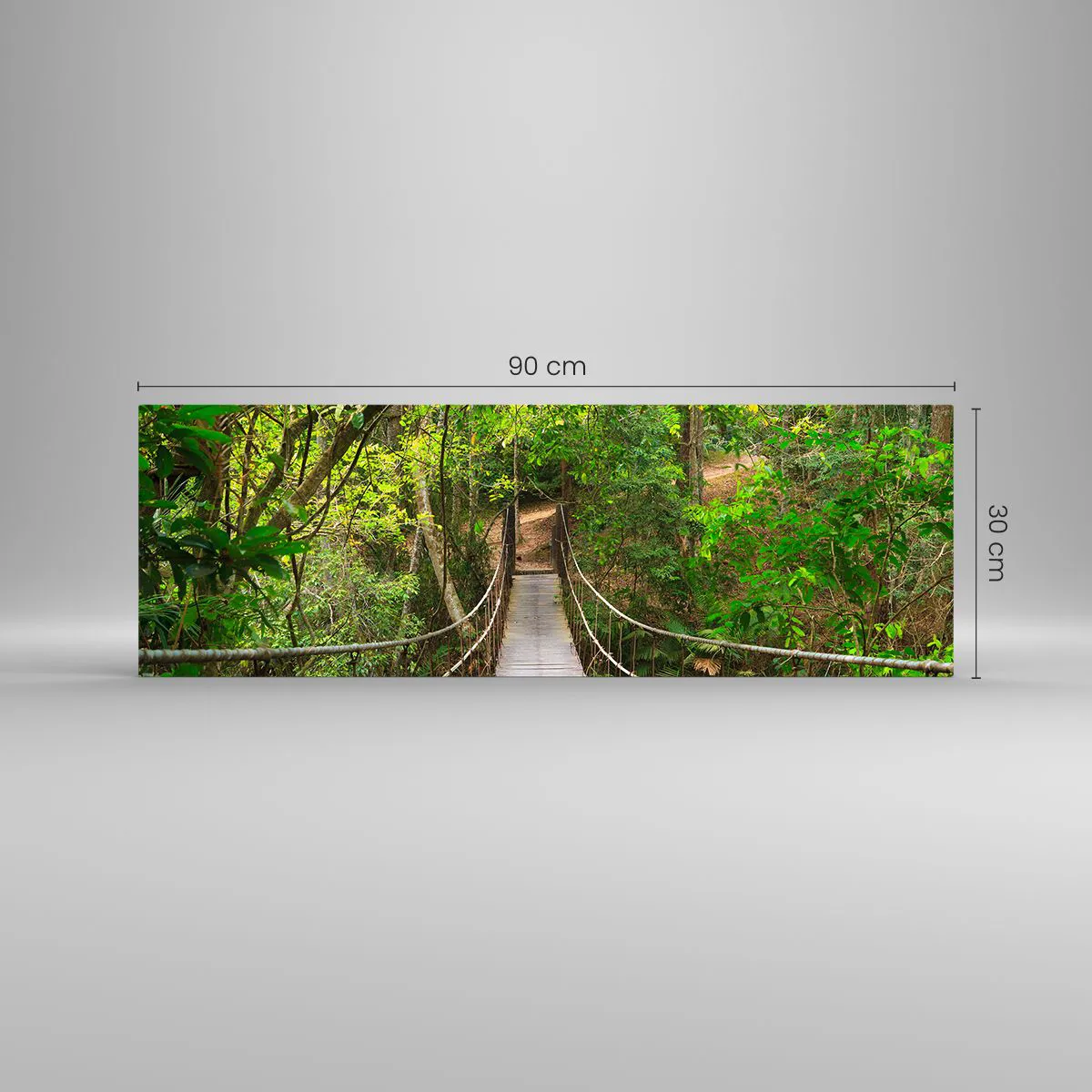 Schilderen op glas - Want er staat een klimplant in de tuin - 90x30 cm