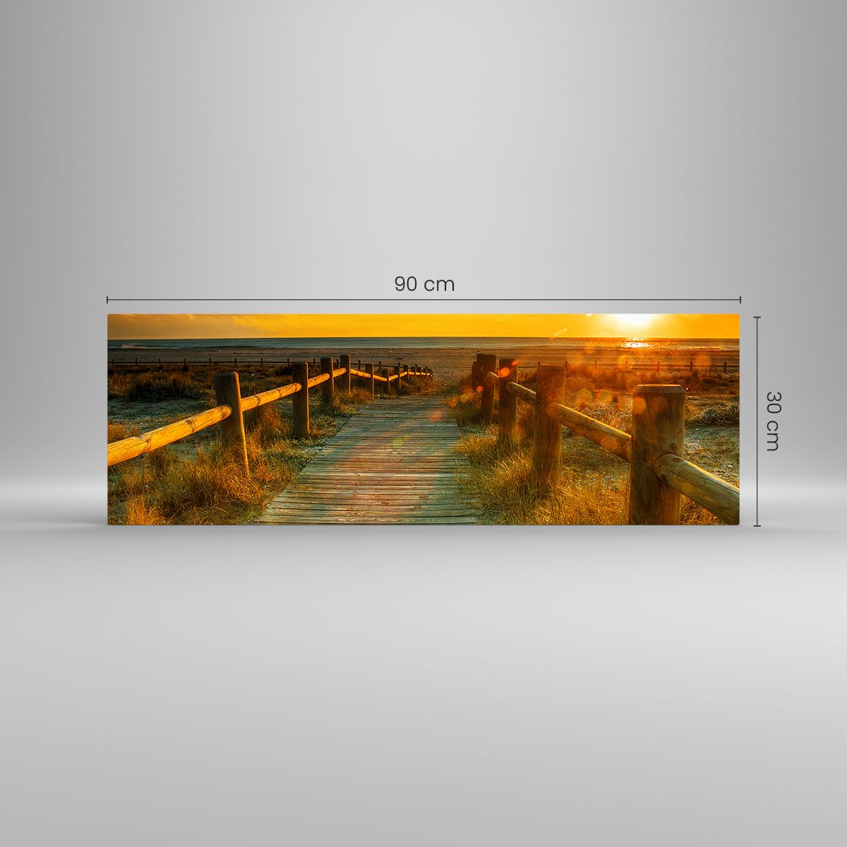 Wandbilder Glasbilder Druck auf Glas 140x70 Meer Brücke Landschaft 