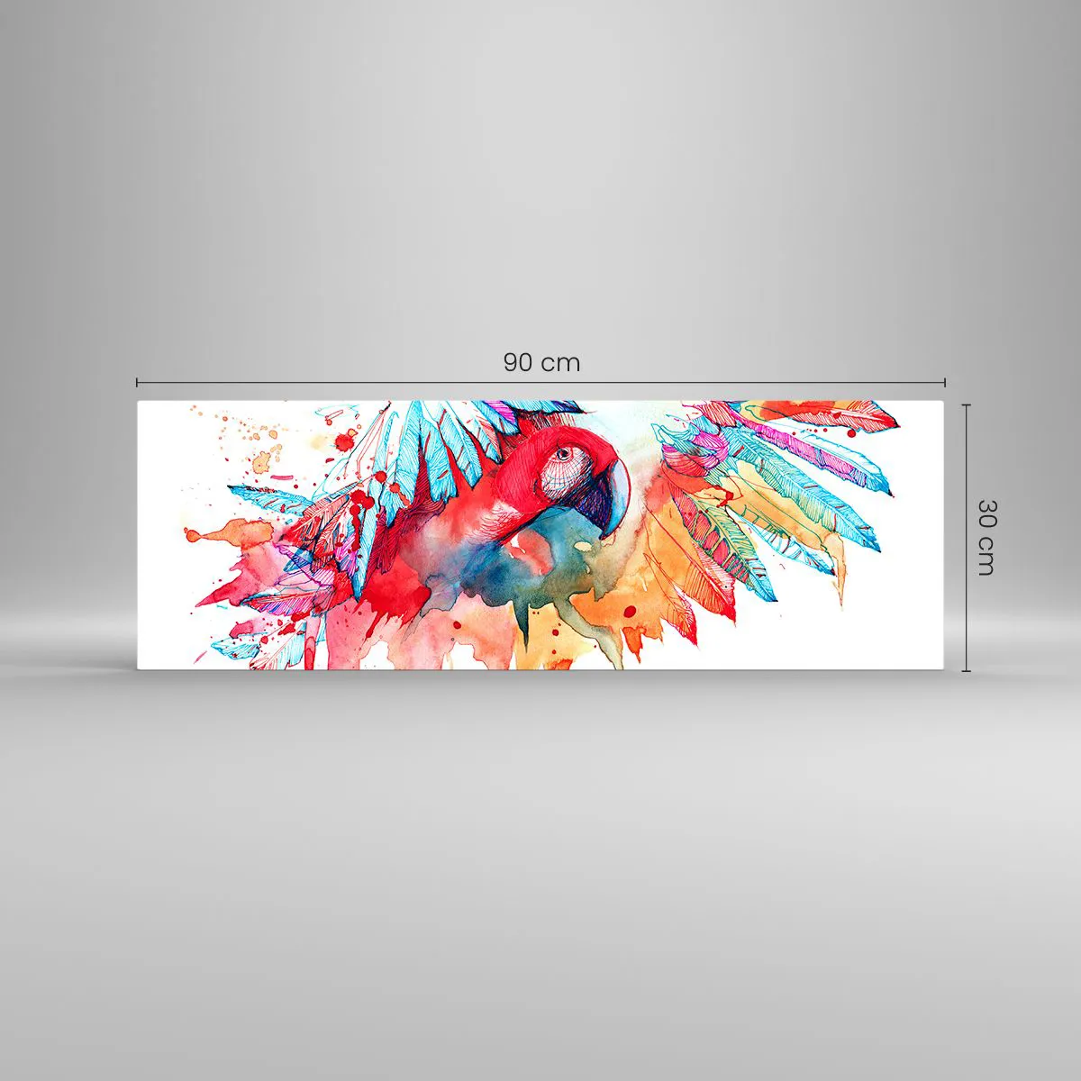 Tablou pe sticlă - . - 90x30 cm