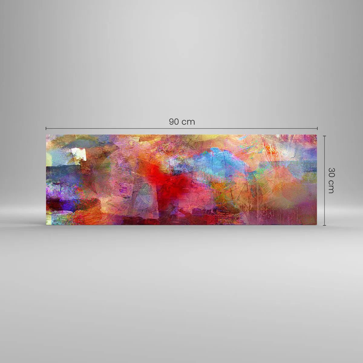 Glasbild - Bild auf glas - Schau in den Regenbogen - 90x30 cm