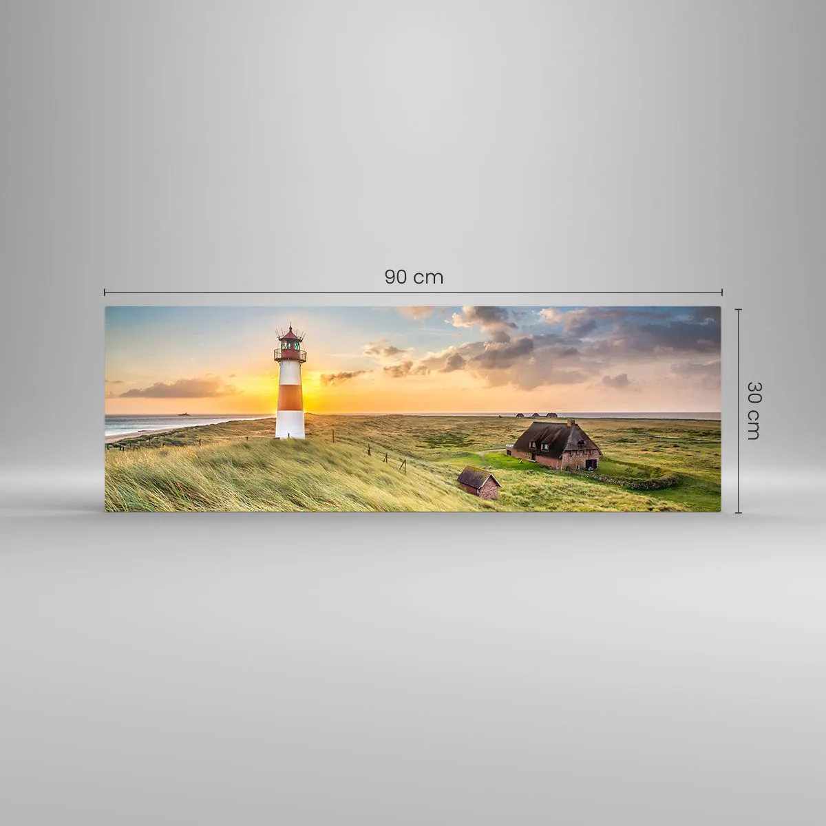 Glasbild - Bild auf glas - Zwischen den Wellen - 90x30 cm