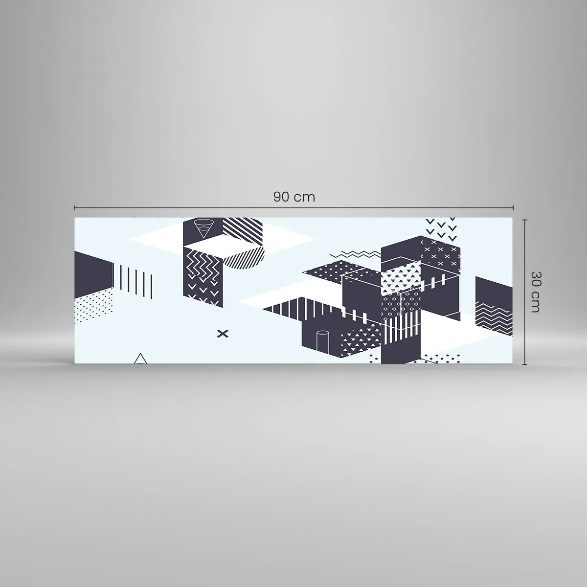 Obraz na szkle - W duszy matematyka - 90x30 cm