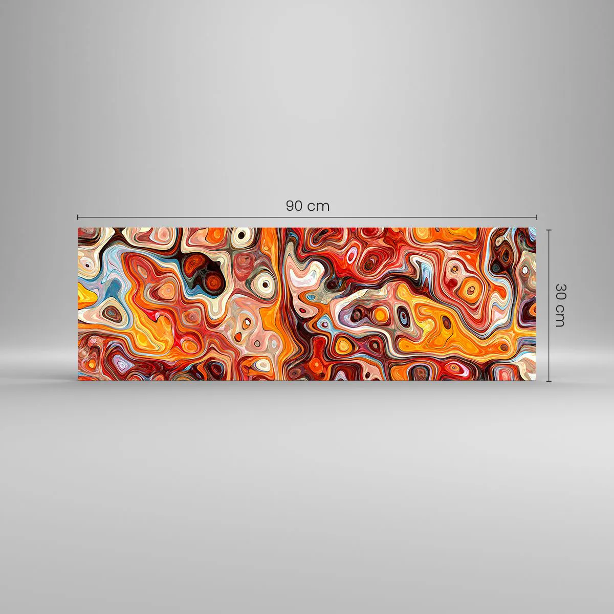 Impression sur verre - Image sur verre - Si les noix fondaient dans du miel - 90x30 cm