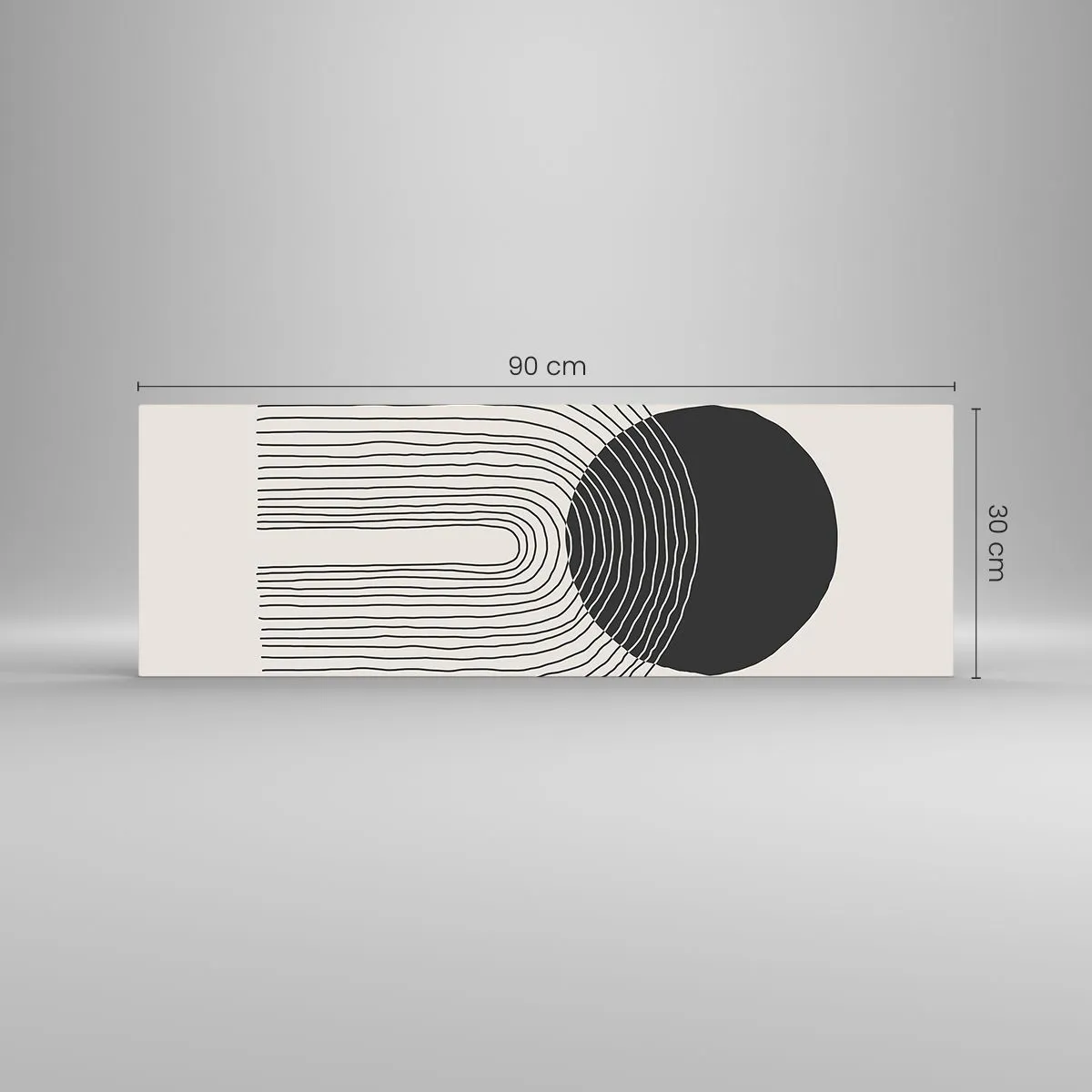 Cuadro sobre vidrio - Impresiones sobre Vidrio - Temblor y certeza - 90x30 cm