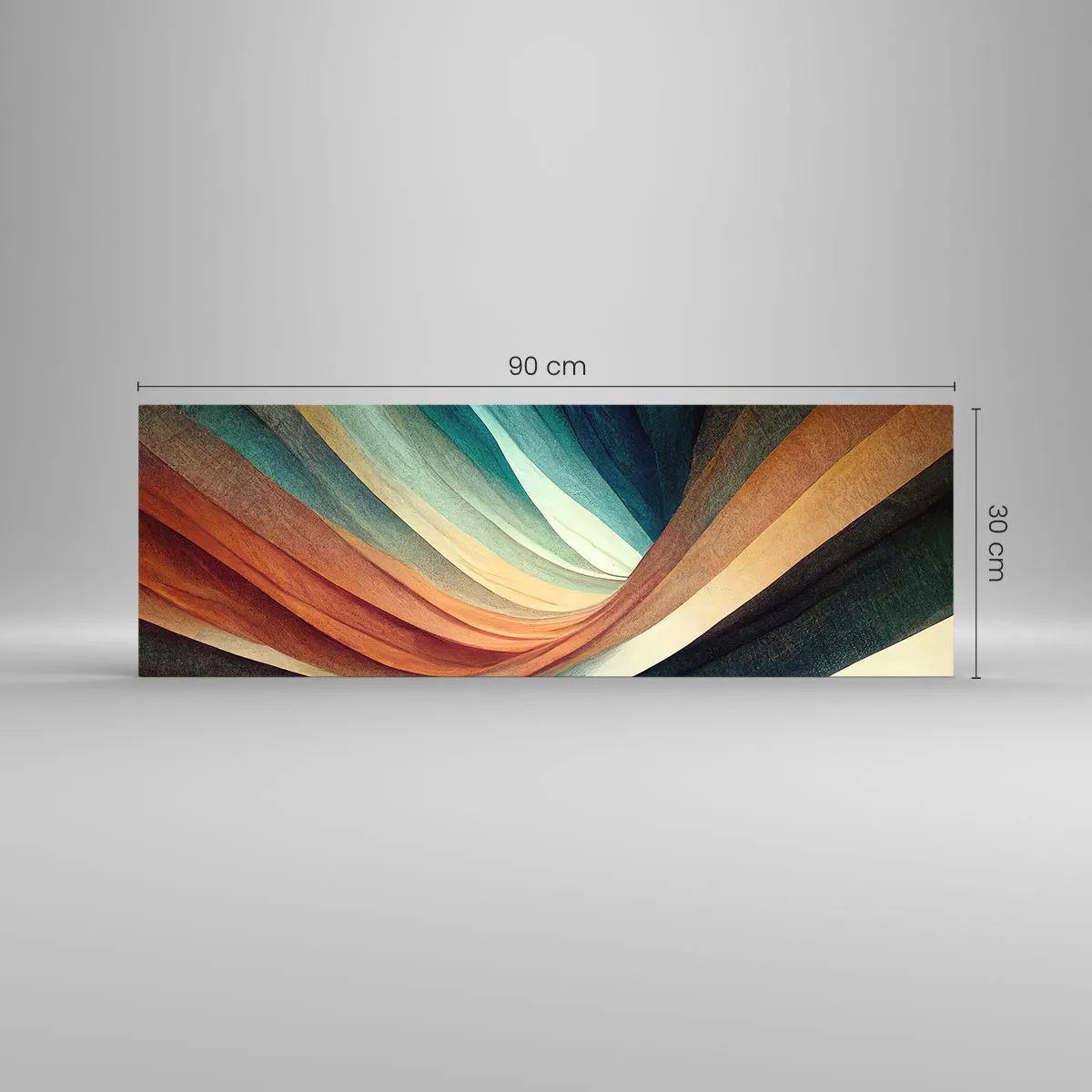 Impression sur verre - Image sur verre - Tissé à partir de couleurs - 90x30 cm