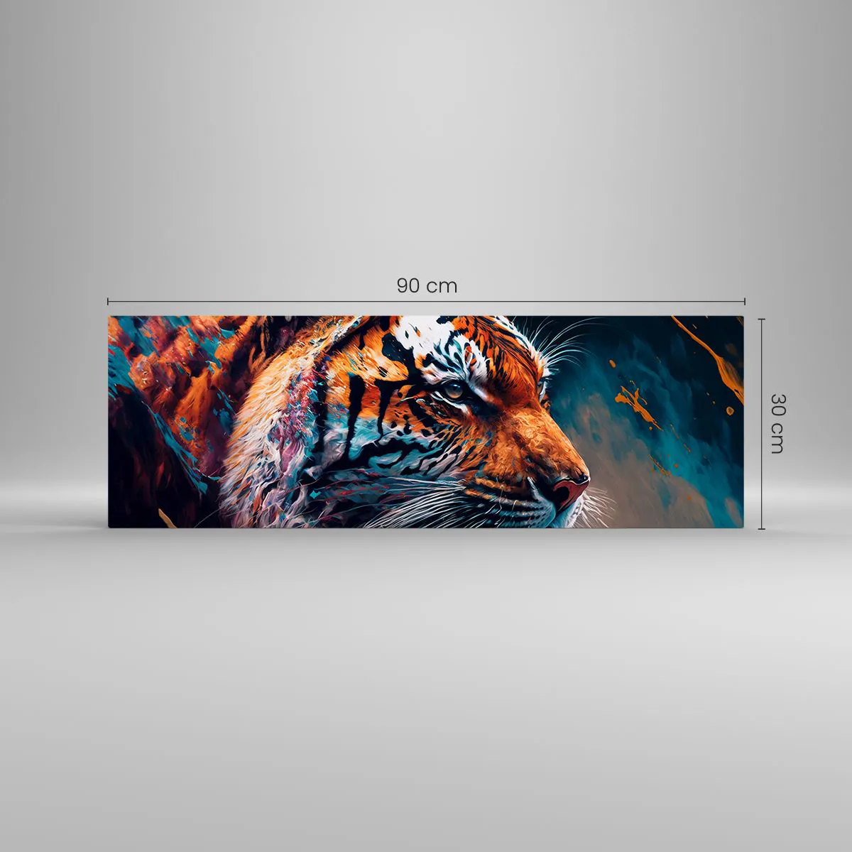 Obraz na skle - Divoká krása - 90x30 cm