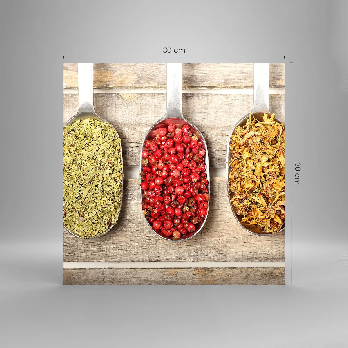 Üveg kép - Konyhai varázslat - 30x30 cm