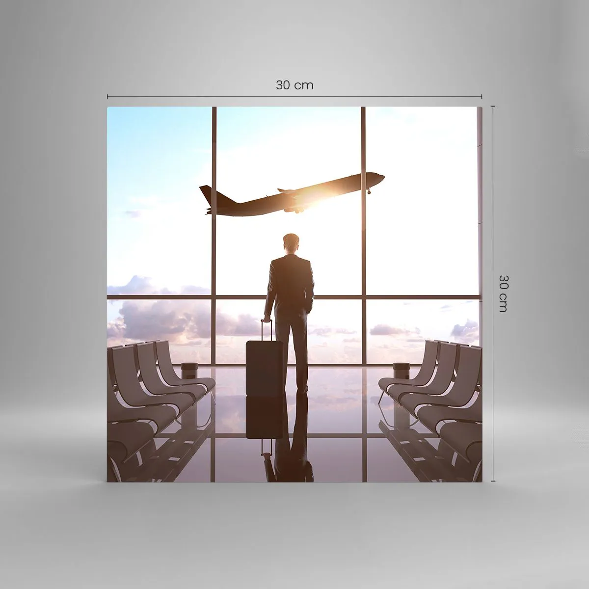 Glasbild - Bild auf glas - Du hast Zeit, lass dir Zeit - 30x30 cm