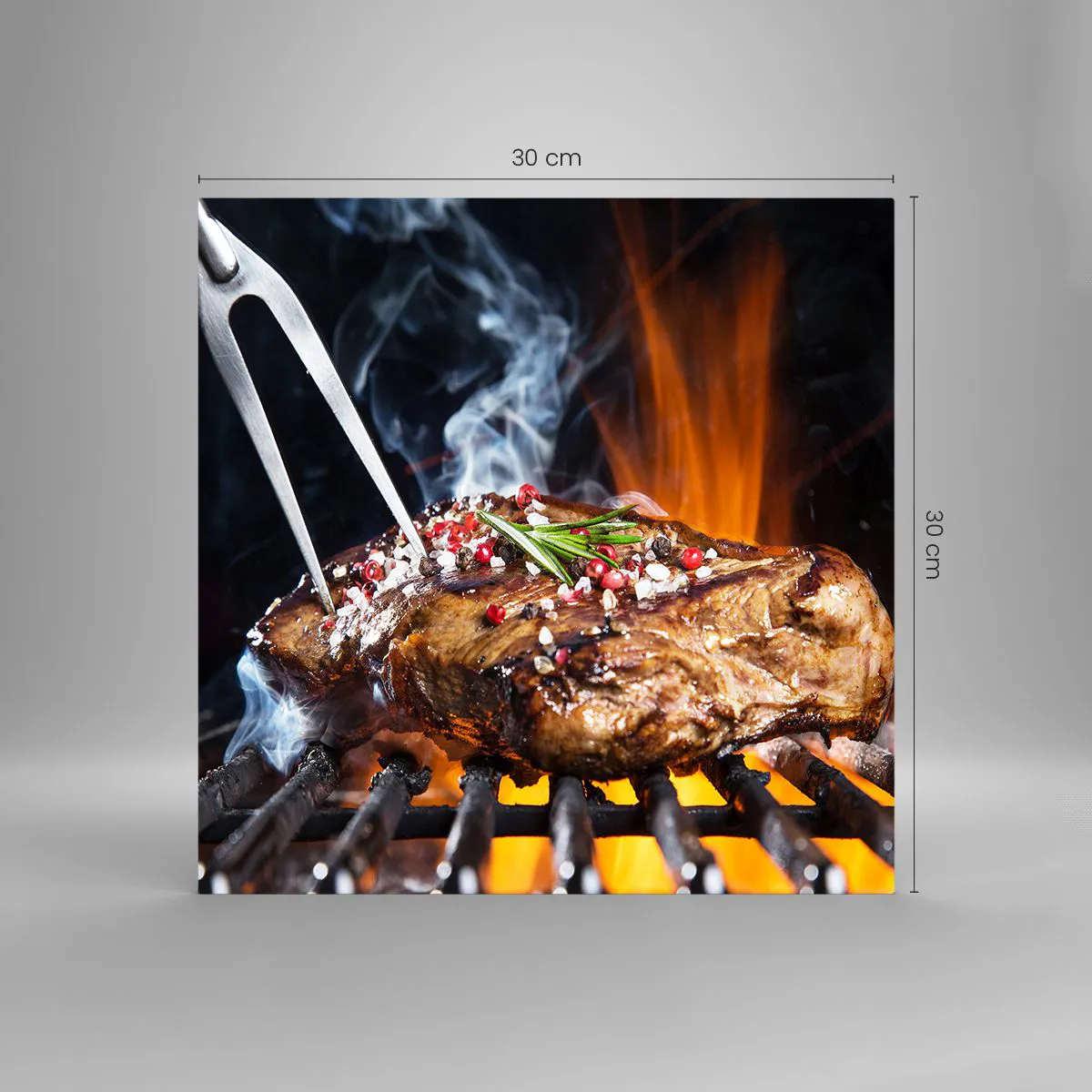 Obraz na skle - Šťavnaté a voňavé - 30x30 cm