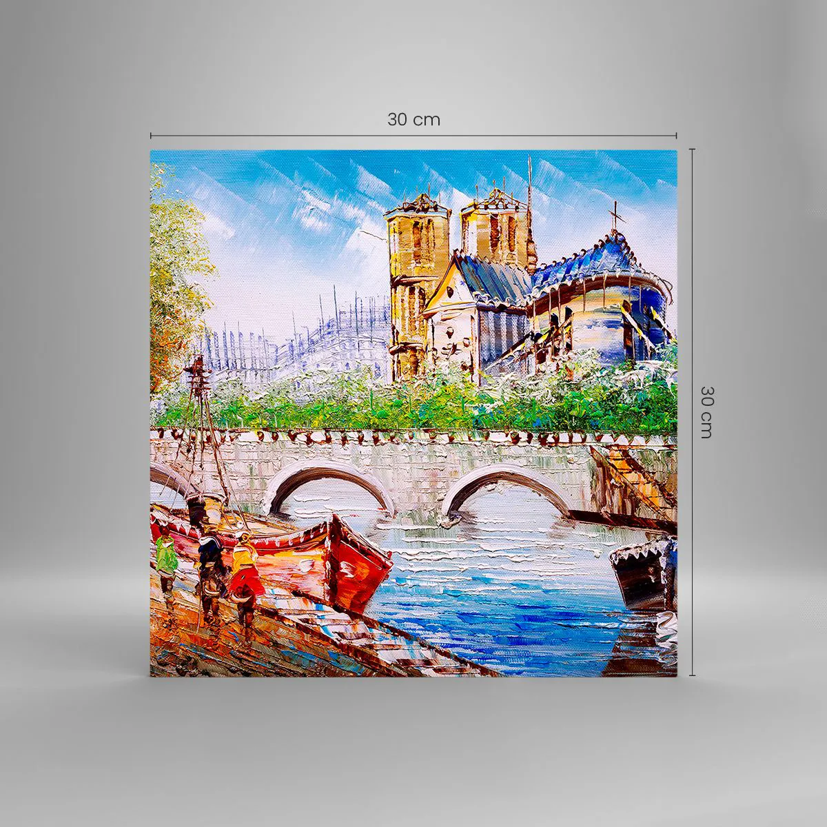 Cuadro sobre vidrio - Impresiones sobre Vidrio - Su tiempo nunca pasa - 30x30 cm