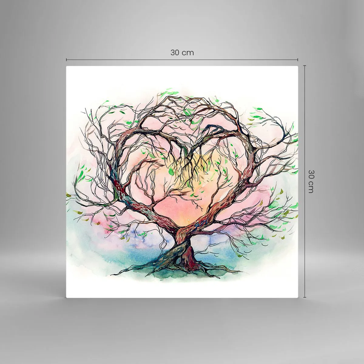 Impression sur verre - Image sur verre - Ensemble contre les tempêtes - 30x30 cm