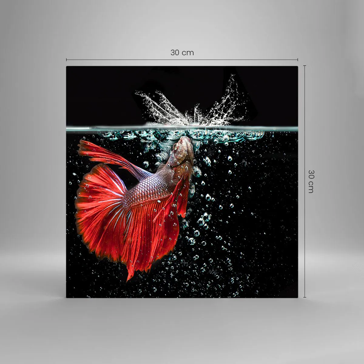 Glass picture - You Have Three Wishes - 30x30 cm