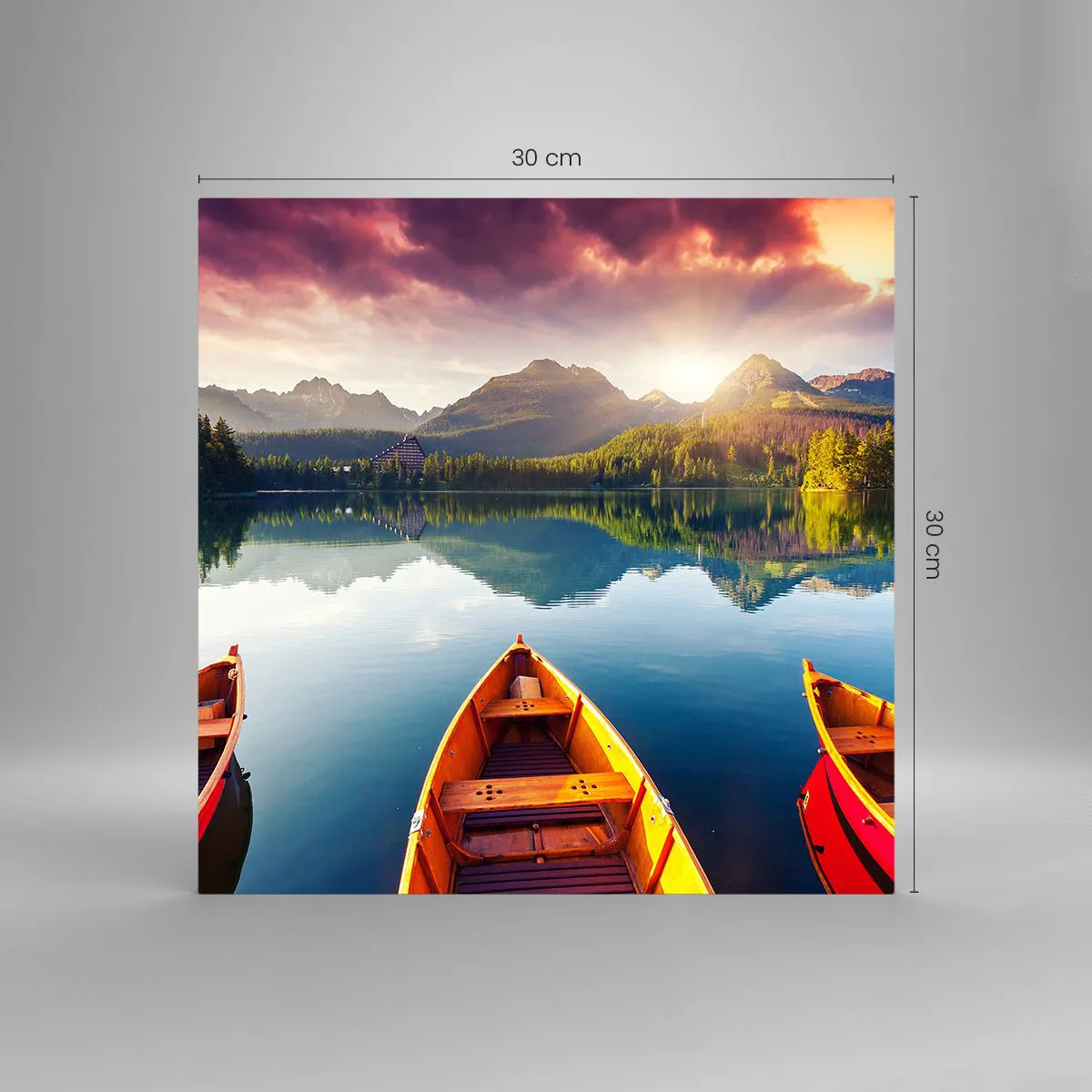 Quadro su vetro - Niente contro natura - 30x30 cm