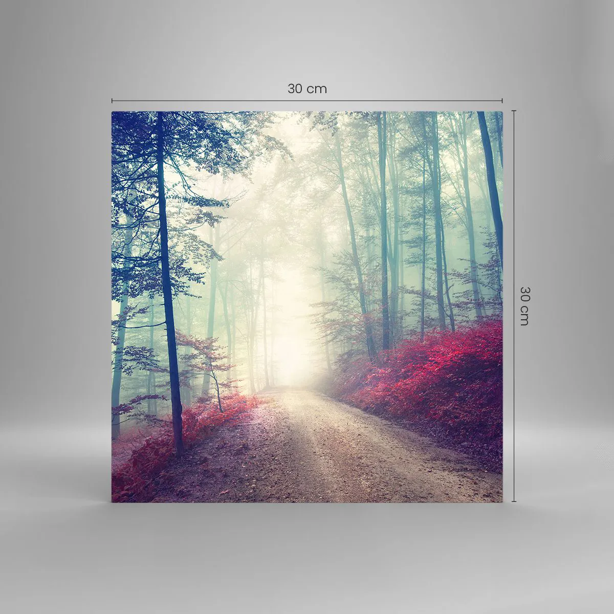 Obraz na skle - Je dobře vstát s východem slunce - 30x30 cm