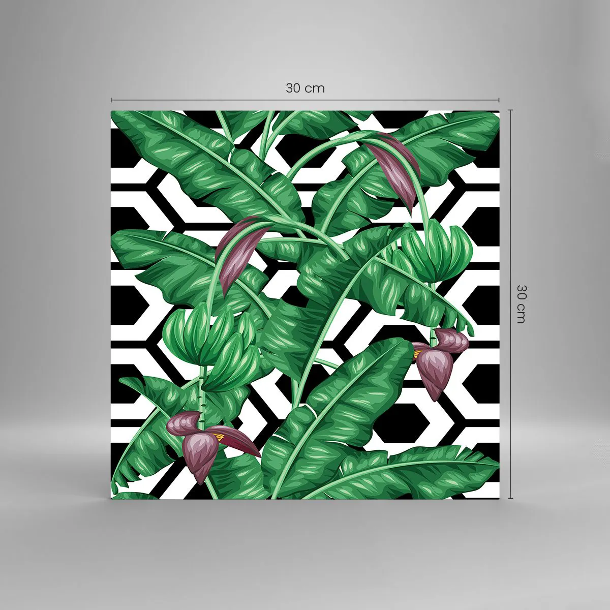 Üveg kép - Természeténél fogva szimmetrikus kompozíció - 30x30 cm