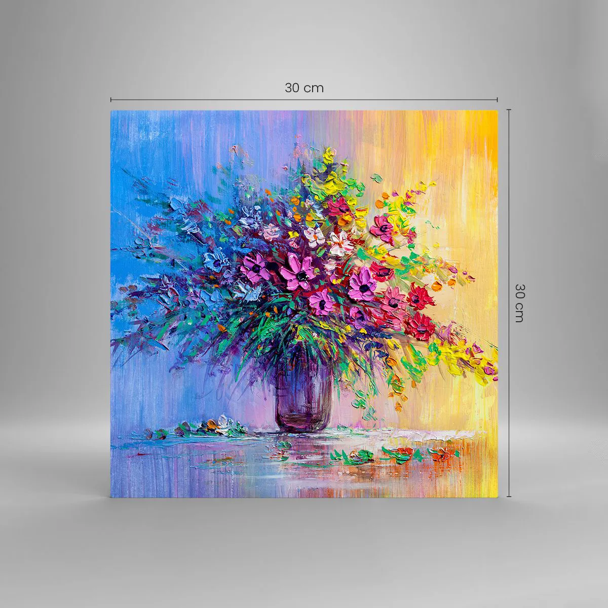 Obraz na skle - Dar letní louky - 30x30 cm