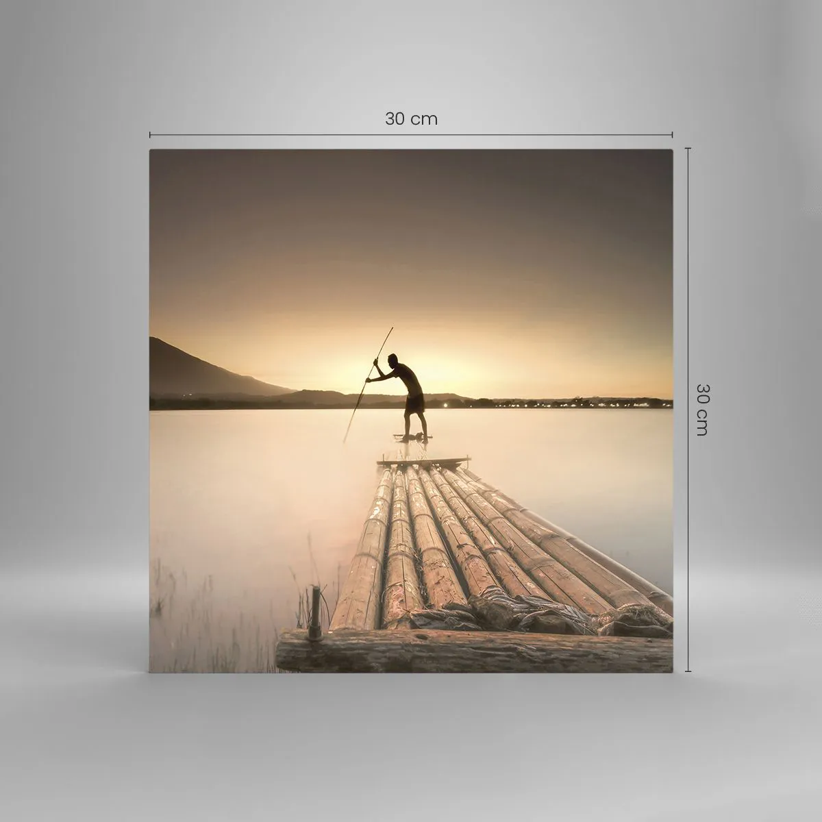 Impression sur verre - Image sur verre - Avant la fin du jour - 30x30 cm