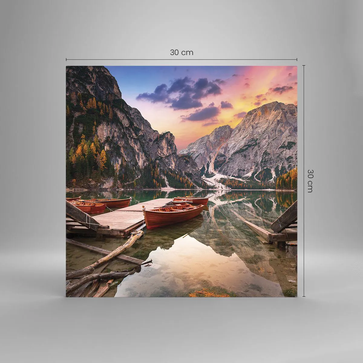 Üveg kép - A nap ígérete - 30x30 cm