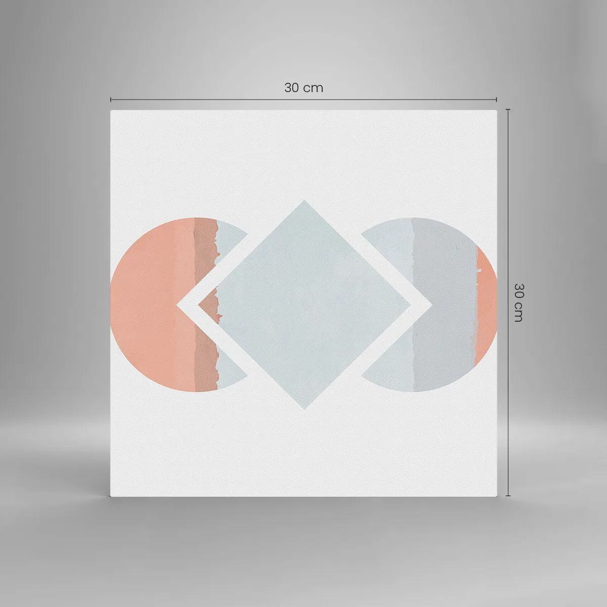 Obraz na skle - Situácia je jasná - 30x30 cm