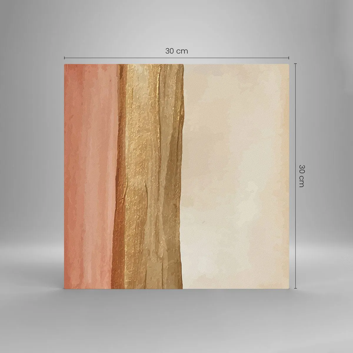 Impression sur verre - Image sur verre - Composition verticale - 30x30 cm