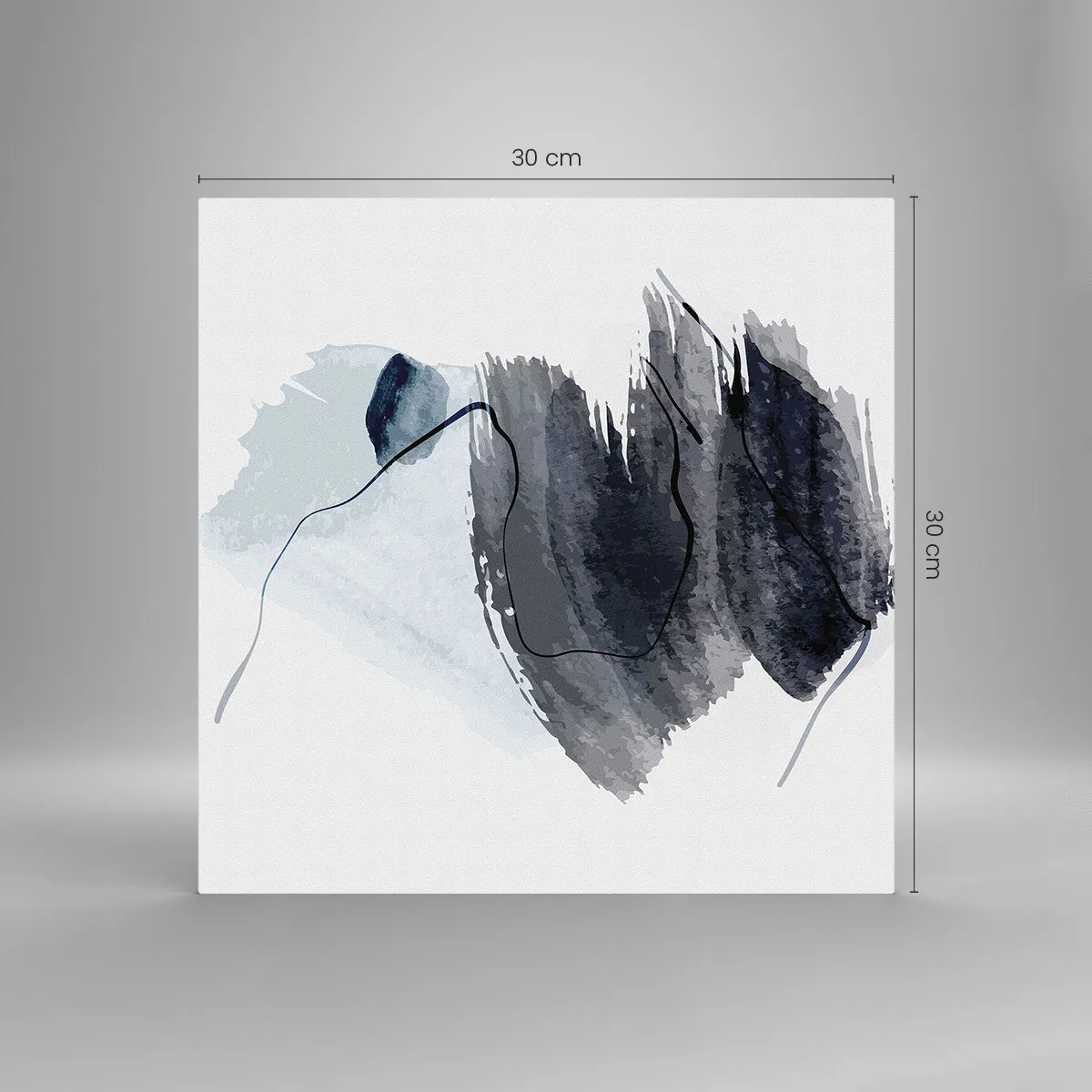 Obraz na skle - Intenzita a pohyb - 30x30 cm