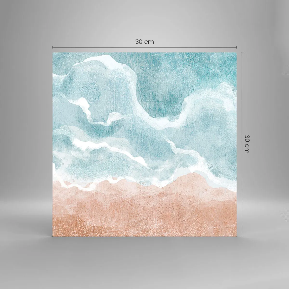 Üveg kép - Felhő absztrakció - 30x30 cm