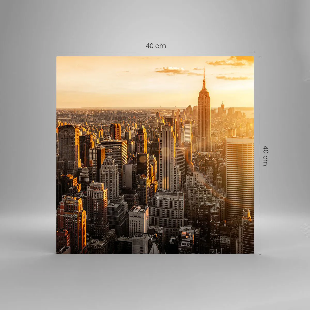 Cuadro sobre vidrio - Impresiones sobre Vidrio - Creciendo al sol - 40x40 cm