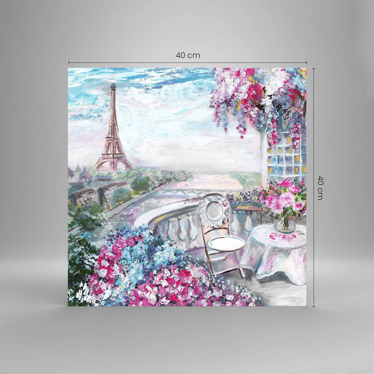 Obraz na szkle - Najpiękniej tu w maju - 40x40 cm