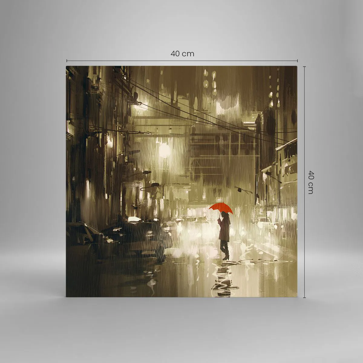 Glasbild - Bild auf glas - Allein aber nicht einsam - 40x40 cm