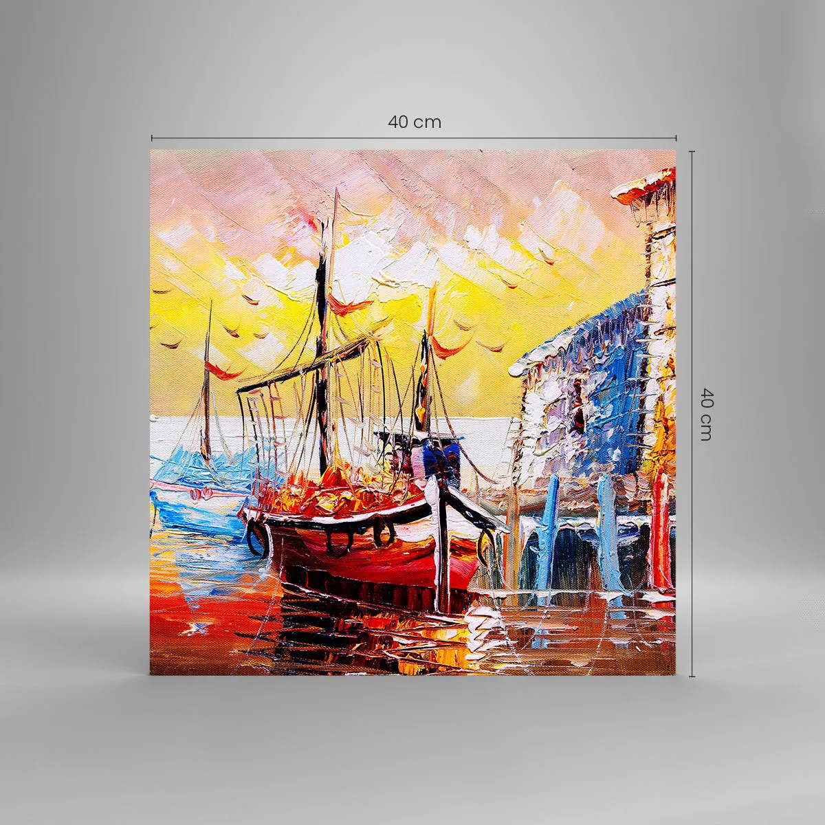 Obraz na skle - Šťastný návrat - 40x40 cm