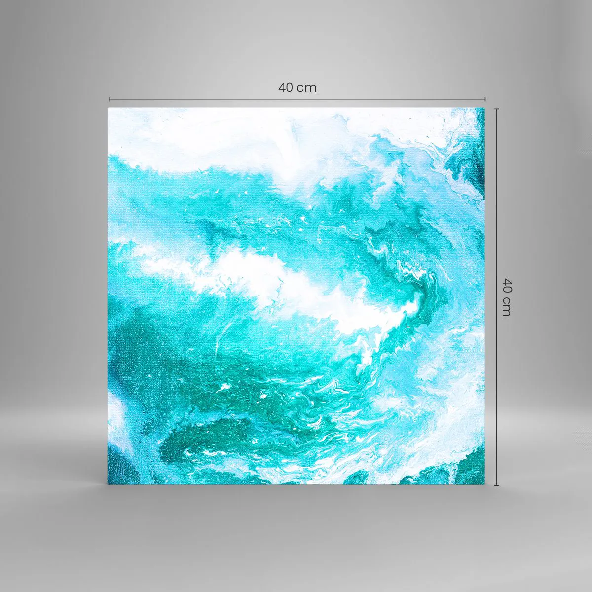 Tablou pe sticlă - În nucleul elementului - 40x40 cm