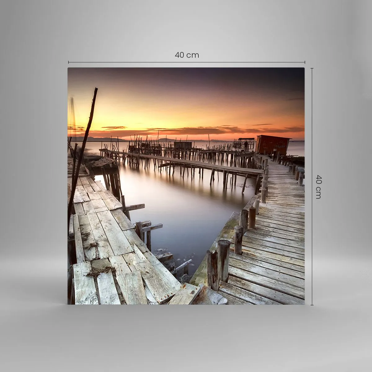 Quadro su vetro - Autentico, non una finzione turistica - 40x40 cm