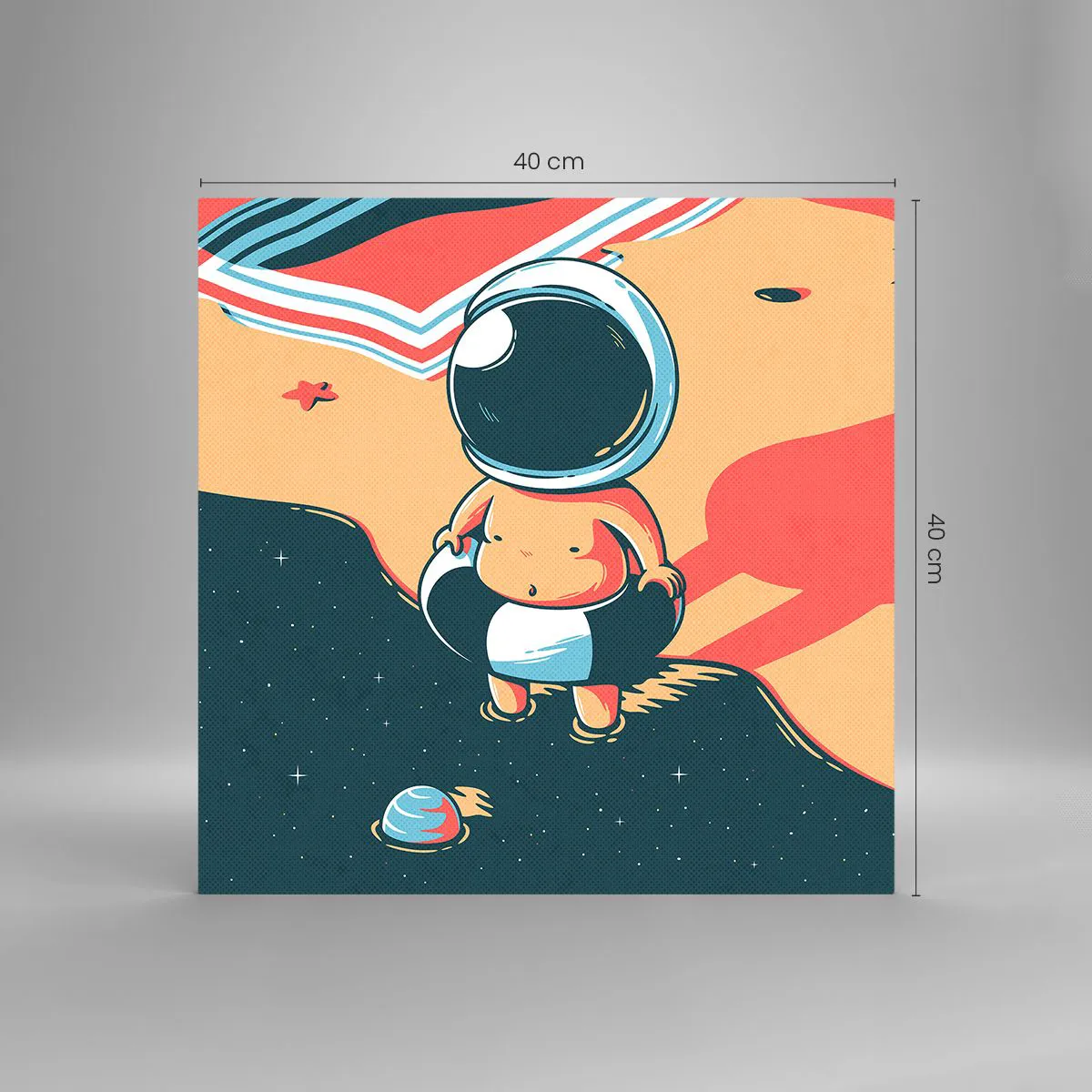 Impression sur verre - Image sur verre - Suivant une autre perspective - 40x40 cm