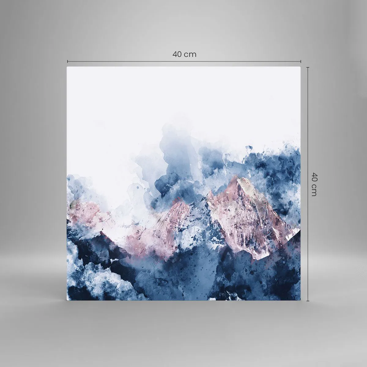 Quadro su vetro - Queste si che sono cime! - 40x40 cm