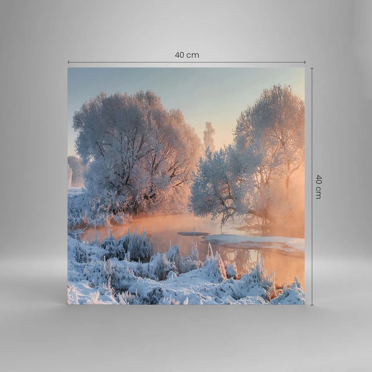 Obraz na szkle - Wszystko w słonecznym lśni krysztale - 40x40 cm