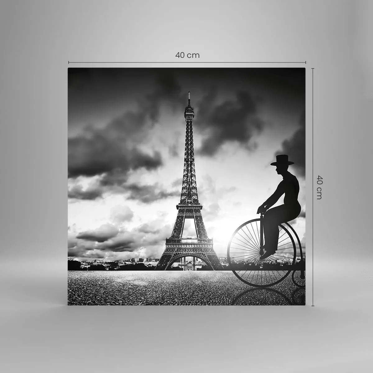 Glass picture - Longing for Belle Epoque - 40x40 cm