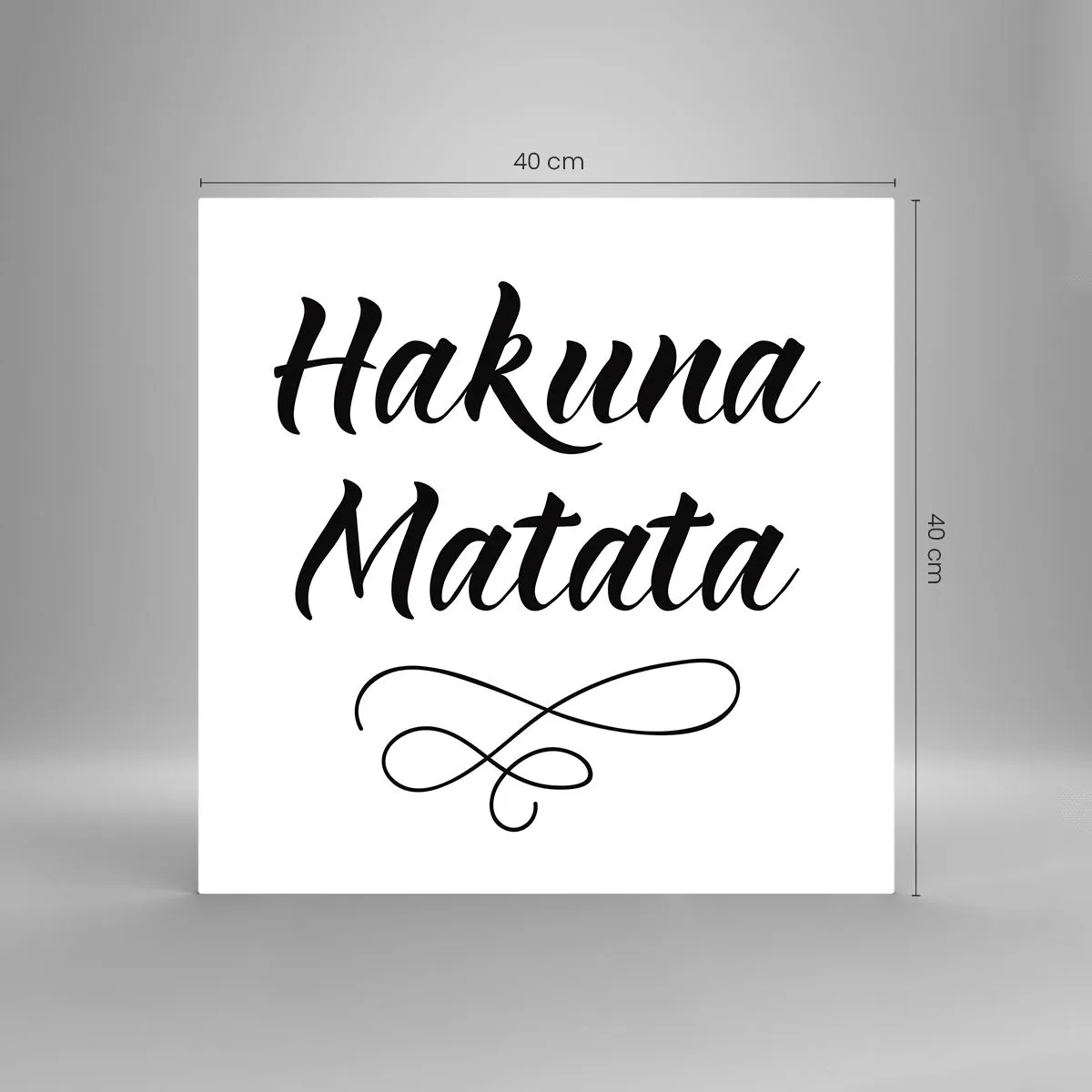 Quadro em vidro - O melhor conselho - 40x40 cm