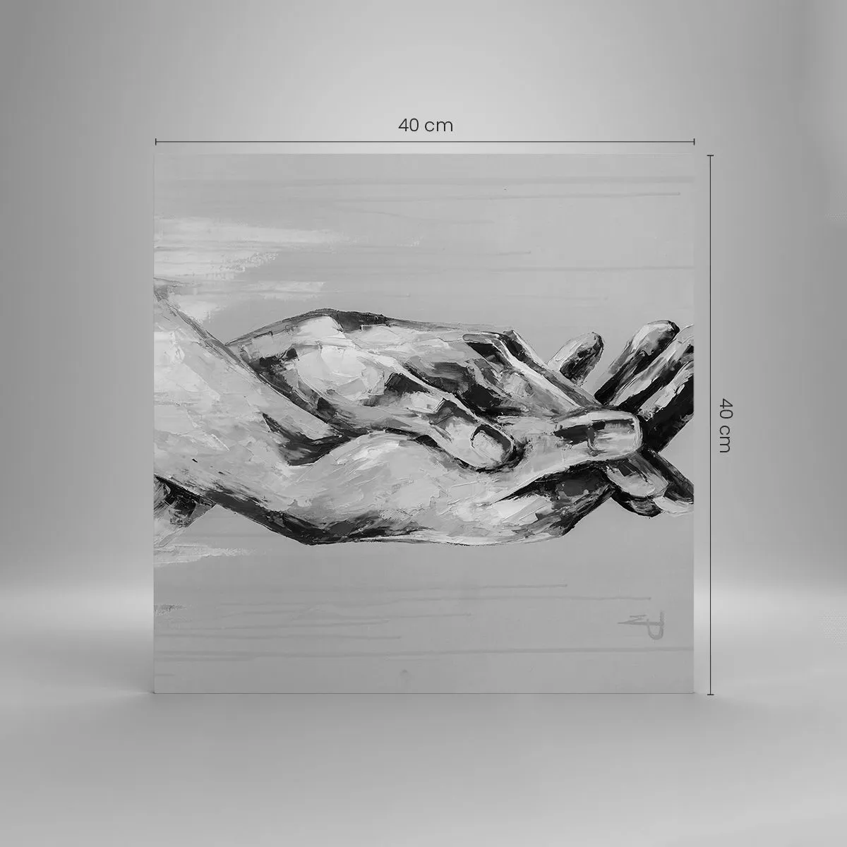 Impression sur verre - Image sur verre - Début... - 40x40 cm