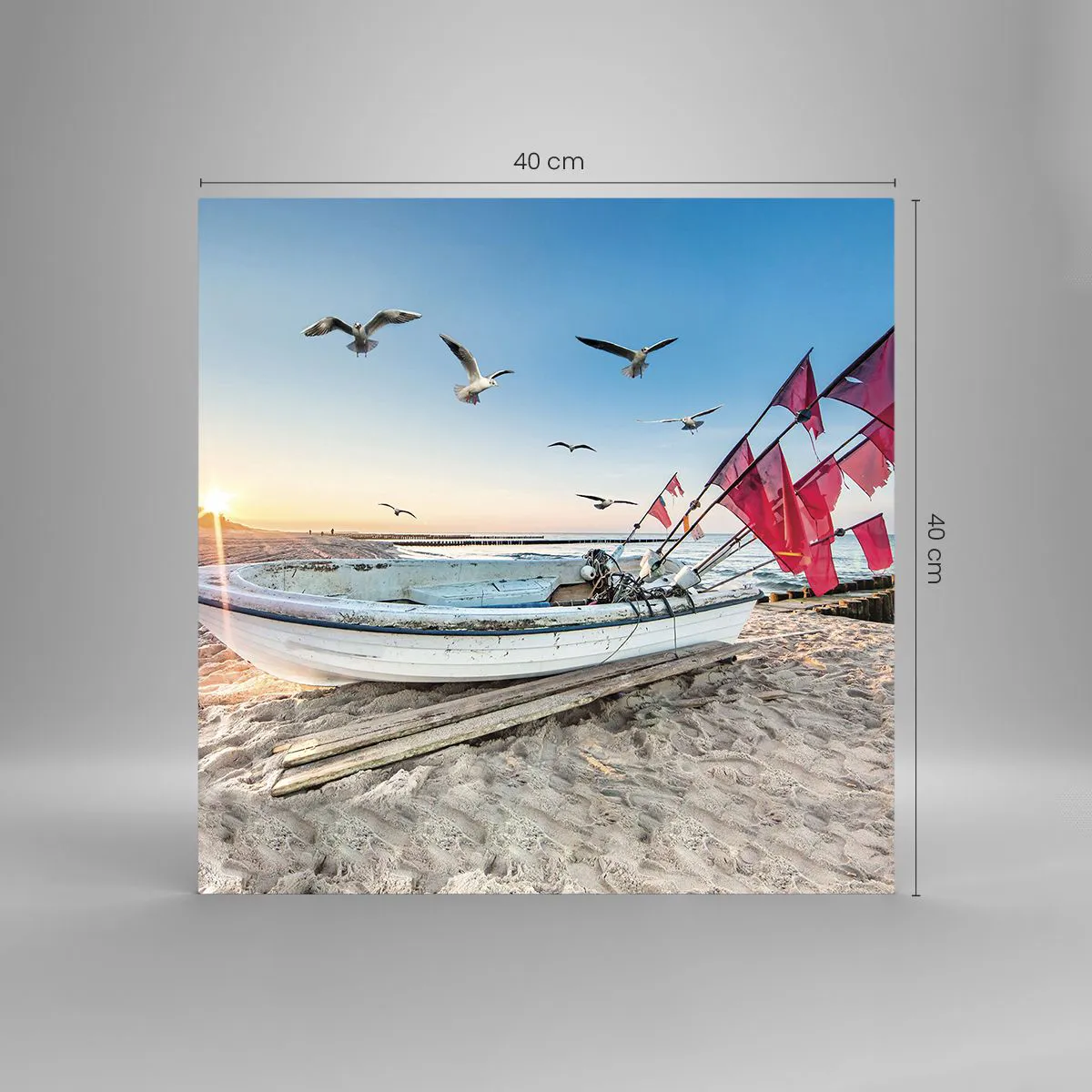 Impression sur verre - Image sur verre - Repos mérité - 40x40 cm