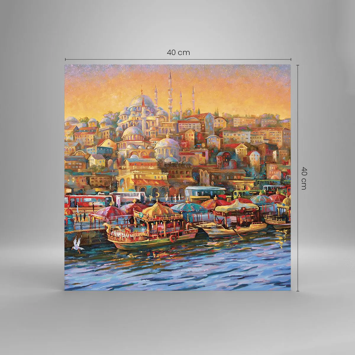 Impression sur verre - Image sur verre - Conte d'Istanbul - 40x40 cm
