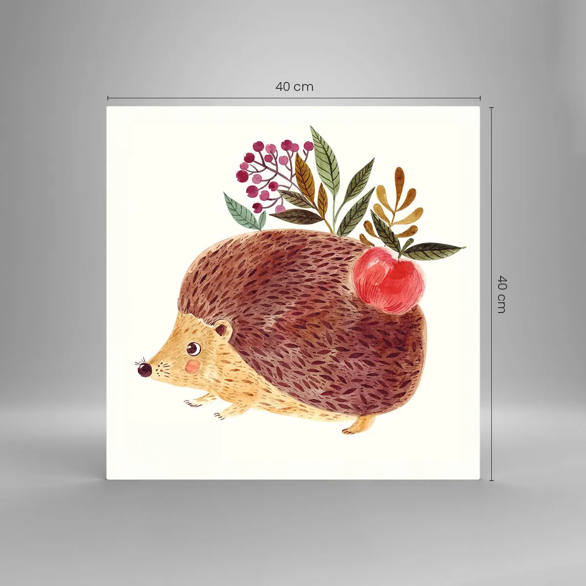 Obraz na szkle - I już mnie lubisz - 40x40 cm