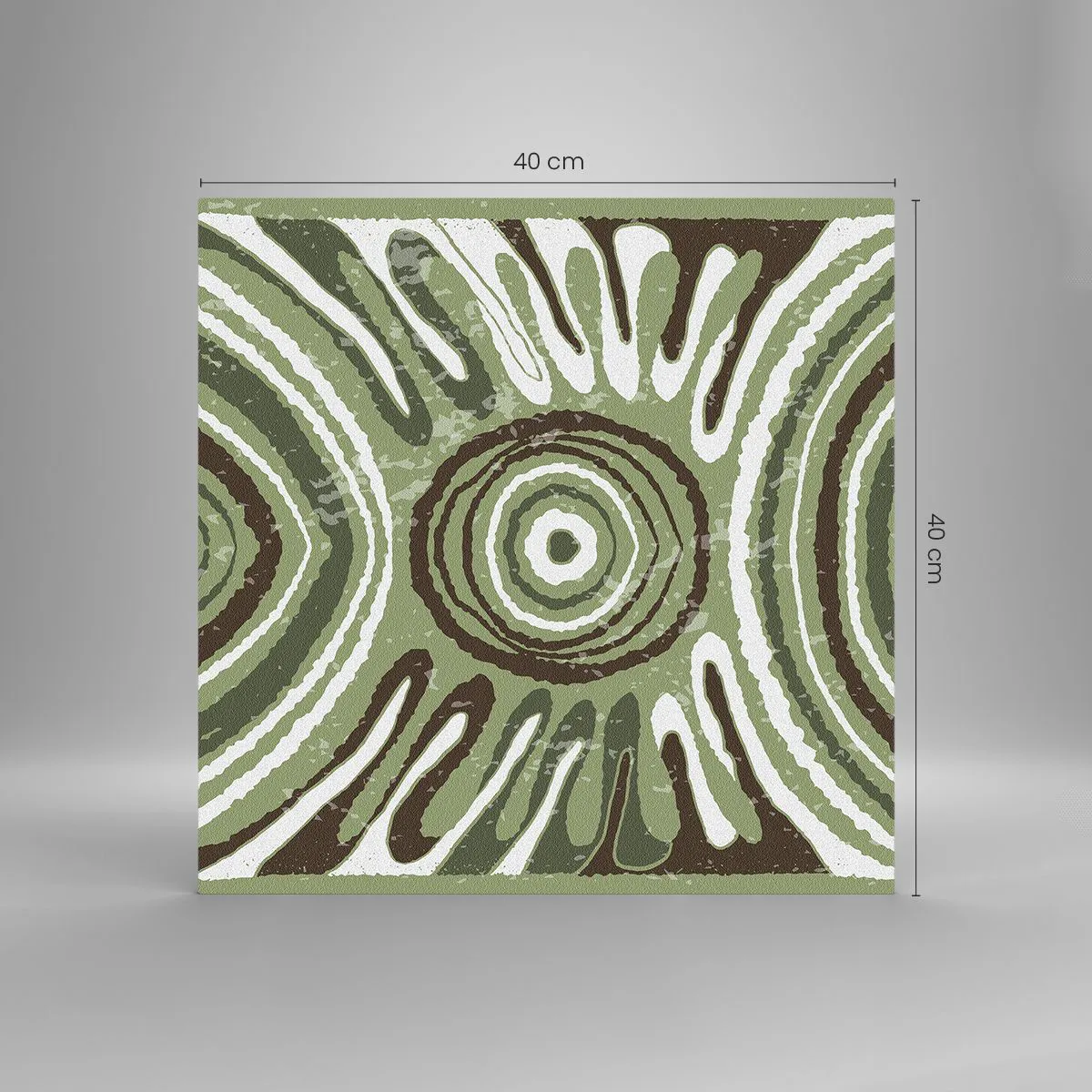 Schilderen op glas - Een explosie van emoties - 40x40 cm